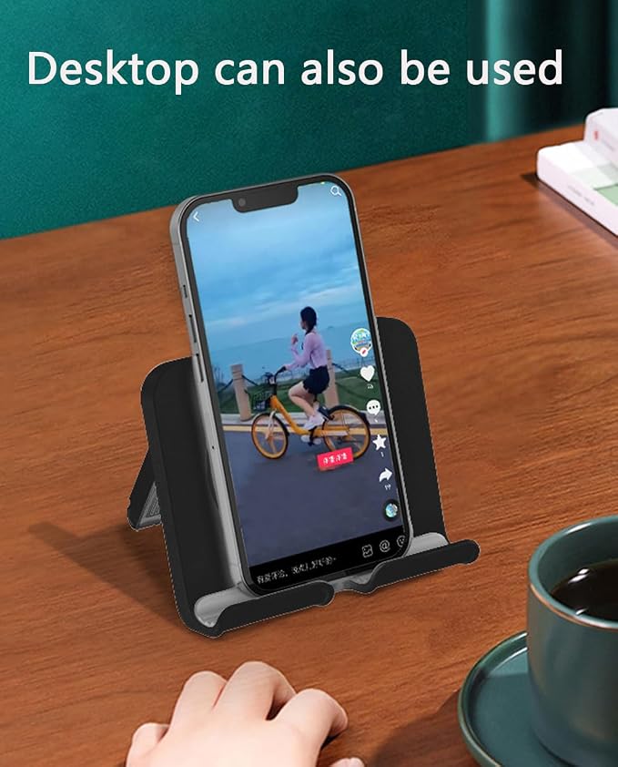 Shower Phone Holder Upgraded Adjustable Tablet Wall Mount Phone Holder, for Kitchen Bathroom Dorm Bedroom, Compatible with iPhone Series and Other Smartphones.Ipad/Smartphone(Black)