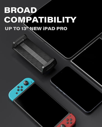 APPS2Car Heavy-Duty Truck Tablet Holder, 4.33" Extra Large Vacuum Suction Cup, Ultra Stable Double-Rib Metal Arm Anti-Shake, Adjustable Tablet Car Mount for iPad fit Pickup Trucks, Semi Truck, Tractor