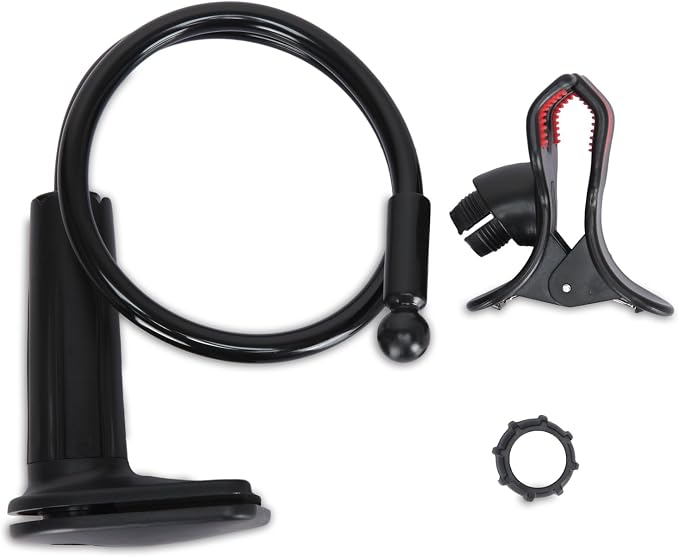 ZTON Universal Cell Phone Holder, Universal Mobile Phone Stand, Lazy Bracket, Flexible Long Arms Clip Mount for iPhone, LG, etc.in Office Bedroom Desktop.(Black)