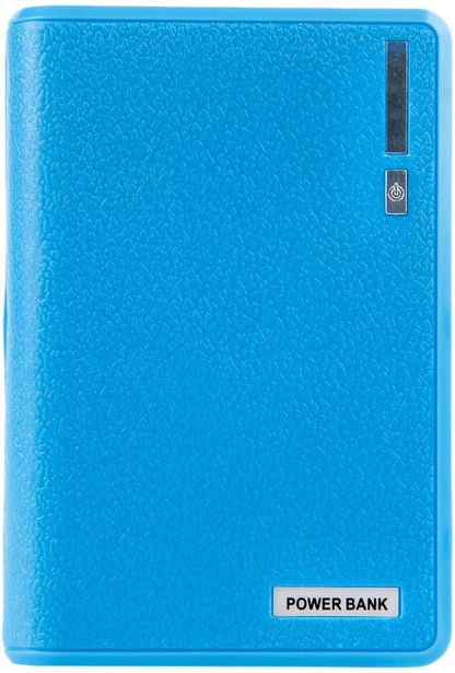 USB 4X 18650 External Backup Charger Box for Case for Packs for Cell Phones Box, blue