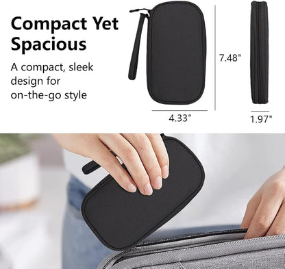 Omnpak Electronics Organizer Travel Case, Tech Accessories Storage Case Portable Carrying Organizer Pouch Bag for Cable, Charger,Power Bank