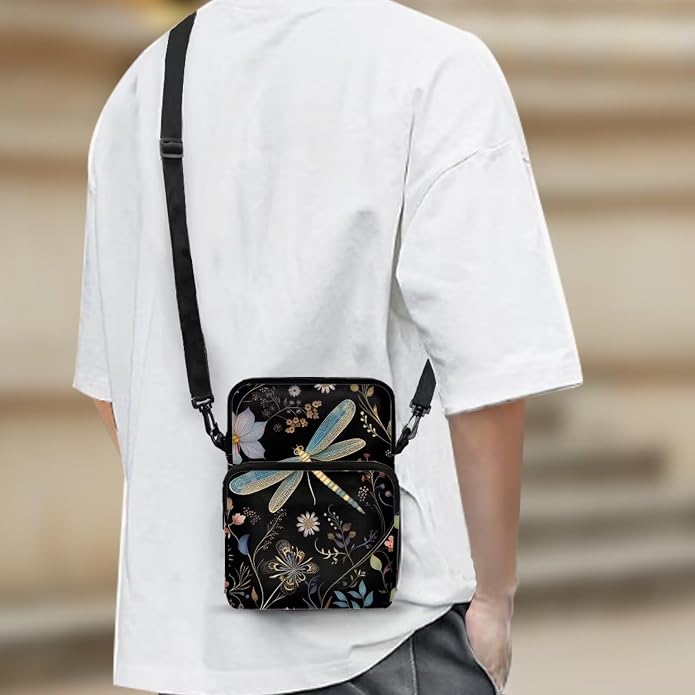 Men's Crossbody Bag, Small Cell Phone Wallet, Women's Shoulder Handbag, Travel Gym Bag
