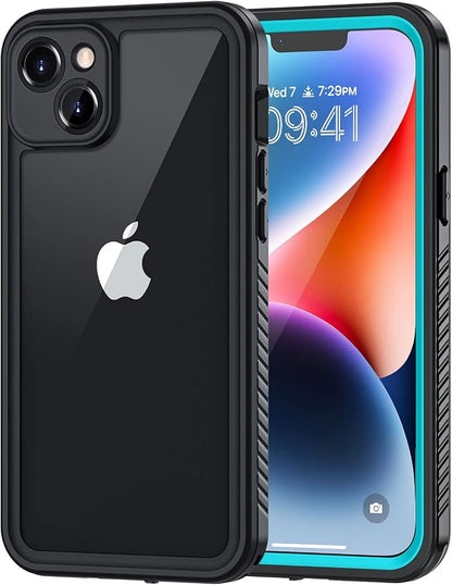 Lanhiem for iPhone 14 Case, IP68 Waterproof Dustproof Shockproof 14 Case with Built-in Screen Protector, Full Body Sealed Protective Front and Back Cover for iPhone 14, 6.1 inch (Blue)