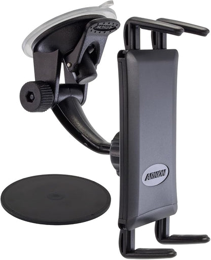 ARKON Mounts Windshield and Dash Suction Car Mount Holder | Secure Phone & Small Tablet Holder | Firm Windshield Suction | Compatible with iPhone, Galaxy, Note, Pixel, and more | SGN214
