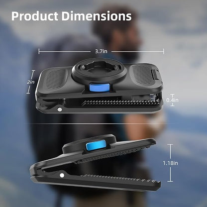 Pocket3 Magnetic Backpack Shoulder Strap Clip Mount, Magnetic Quick Release Backpack Mount, Bag Belt Shoulder Strap Holder with Extended Border Compatible with DJI Osmo Pocket 3