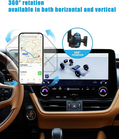 Phone Holder Mount for 2026 Lexus RX RX350/RX350h/RX500h Accessories 2023 2024 2025 Magnetic Car Dash Cell Holder for Most Smartphones with Dash Organizer Auto Interior(for 14inch Screen)