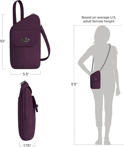 Travelon Anti-Theft Runways Slim Assymetric Crossbody