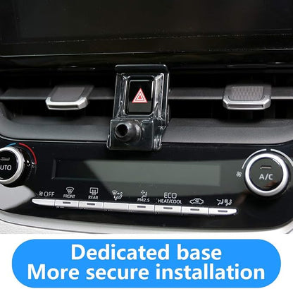 LUNQIN Car Phone Holder for Toyota Corolla 2020 2021 2022 2023 2024 2025 2026 and Corolla Cross 2022-2026 Auto Interior Accessories Cell Phones Mount Mobile Cradle Cellphone Charging Navigation Stand