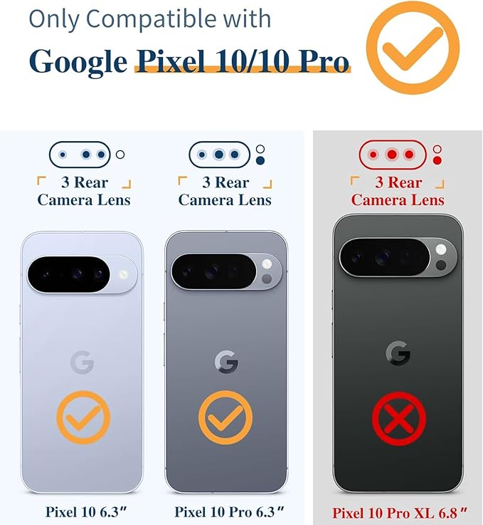 Battery Case for Pixel 10/10 Pro, Upgraded 10000mAh Battery Pack Rechargeable Charger Case with Wireless Charging Compatible for Pixel 10/10 Pro(6.3 inch) External Charging Cover(Black)