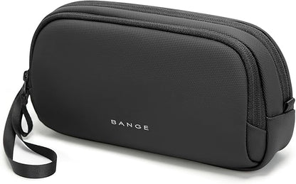 BANGE Travel Cable Organizer Pouch，Water Resistant Tech Accessories Bag Carry Storage，Electronic Organizer Accessory Case for Charger, Cables, Power Bank, Hard Drive, Cords