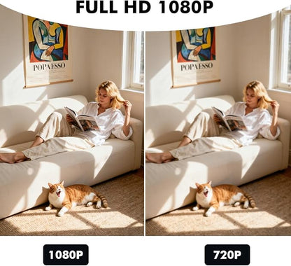 Security Camera WiFi Wireless Phone Charger, Security Cam Motion Activated,HD1080P(Rotate Lens) with 250°Viewing Angle, camaras espias ocultas for Home Office Security(2.4/5G)