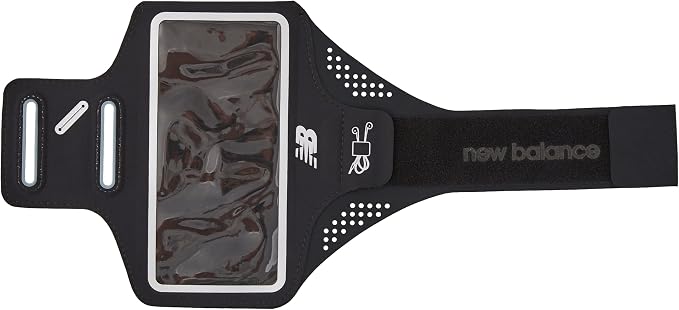 New Balance Cell Phone Armband, Cell Phone Holder for Running, Black, One Size