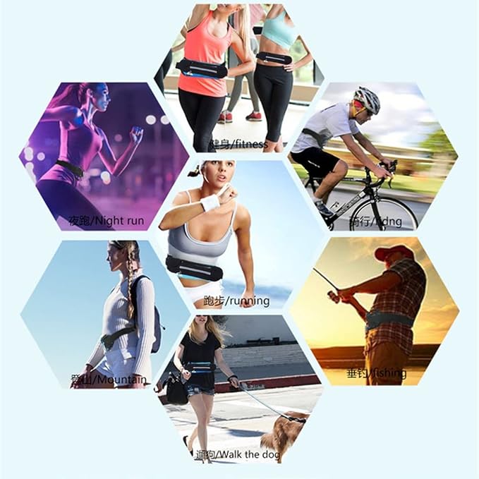 Slim Running Belt for Women Men,Runners Fanny Pack Phone Holder,Run Pouch Waist Belt for Workout Jogging,Money Belt Running Gift Gear Accessories(Black)