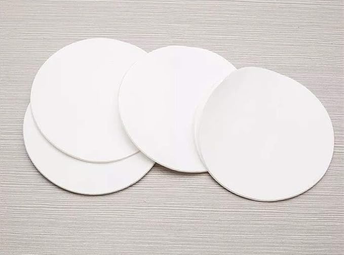 4 Mounting Tabs Round Adhesive Pads 2.75 Inches Diameter Double Sided Circle Tape Sticky Suction Tab Perfect for Wall Pictures Dashboard Toys, Windshield, GPS, Tiles, Walls