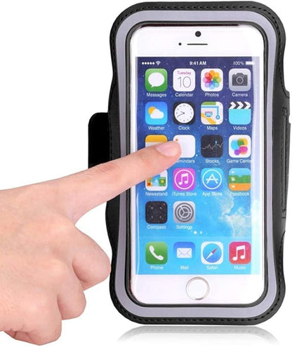 Running Armband for Nokia C1 C2 1.3 Adjustable Arm Phone Case Holder for Doogee HomTom R17 5.72" Sports Mobile Phone Bag for Hiking Exercise Gym Workout with Key Holder