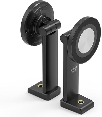 NEEWER Entry Level Version Magnetic Phone Holder Tripod Mount Adapter, 360° Compact Lightweight Portable Compatible with MagSafe iPhone Samsung Android for Video Recording, PA153