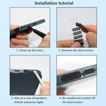 USB C Dust Plug, Type C Anti Dust Cover Protector Cap with Phone Speaker Cover Compatible with iPhone 17 16 15 Series, Samsung Galaxy S22/S21/S20, Note 20/10, All USB C Devices