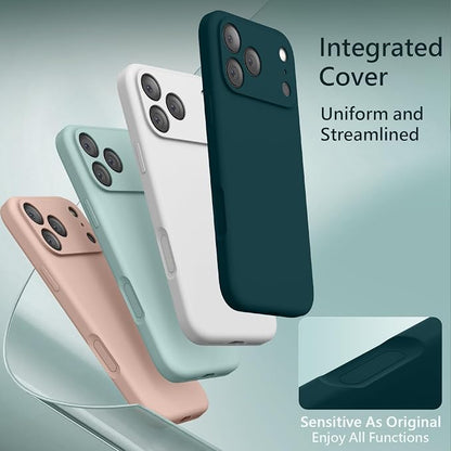 FireNova Magnetic for iPhone 17 Pro Case, Compatible with MagSafe, [Integrated Silicone Camera Control Button] [Camera Protection] Anti-Scratch Microfiber Lining Phone Case, 6.3", Alpine Green