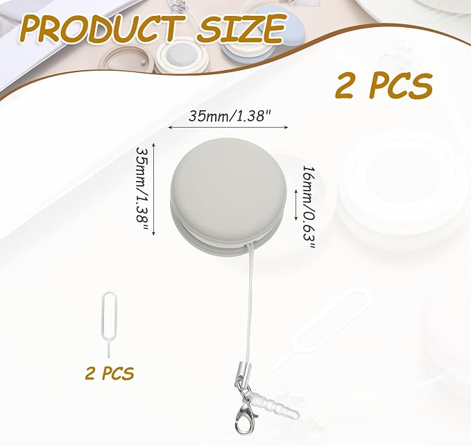 MECCANIXITY 2Pcs Screen Cleaners Khaki Phone Screen Cleaning Wipes, Fingerprint Proof Cleaning Ball for Mobile Phones, Computers, Tablet Touchscreens, Car Screens