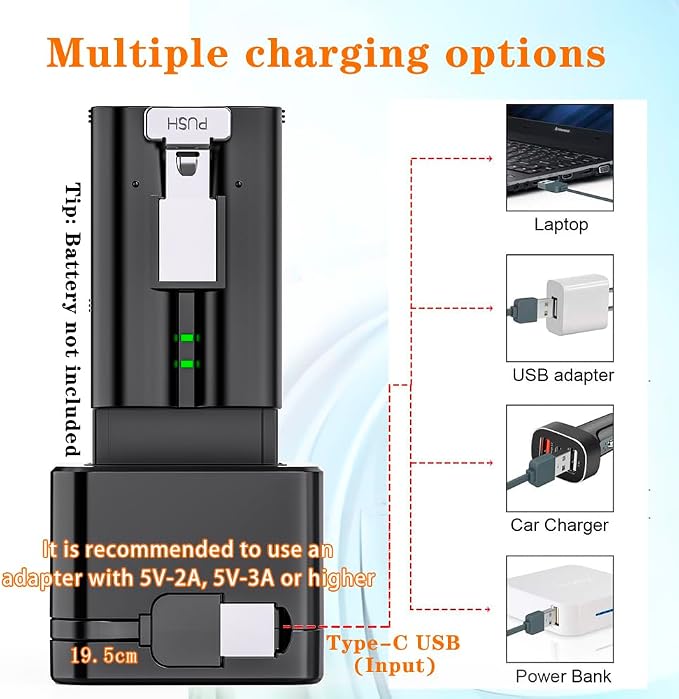 2 Pack Upgraded, Batteries Charger,A Charger Compatible with Ring Batteries,LED Digital Display,Dual Charging,for Doorbell Camera 2/3/4,3Plus, Spotlight Camera and Stick Up Cam