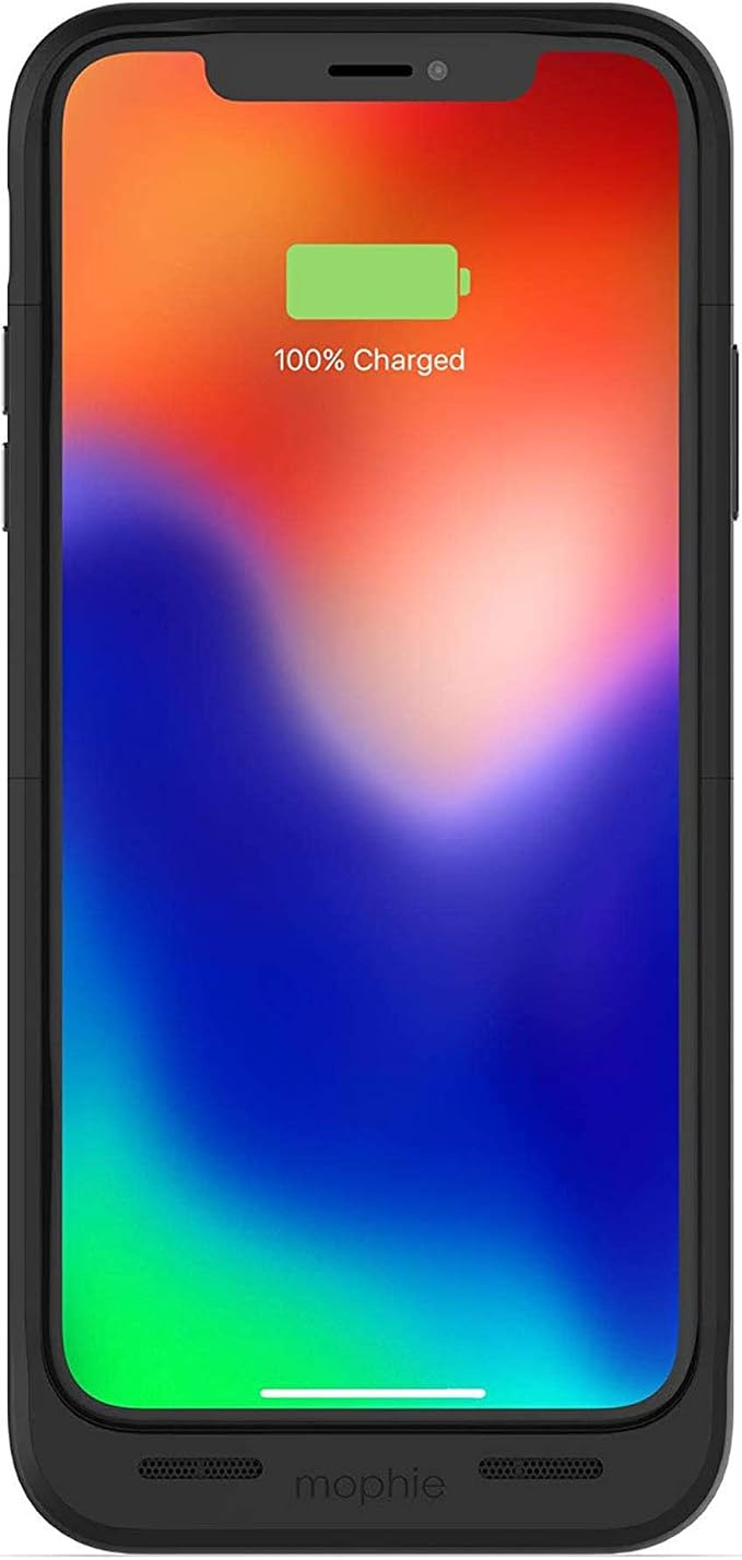 Mophie juice pack wireless - Qi Wireless Charging - Protective Battery Case Made for Apple iPhone X – Black (401002004)