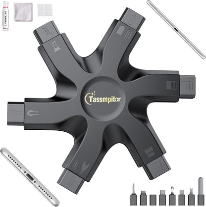 for iPhone Cleaning Kit Phone Port Cleaner, Cleaner Kit for AirPod iPhone Pro Max, Cleaning Putty for Cell Phone Charging Port Lightning Charger Connector Cable Speaker, Repair Restore Tool