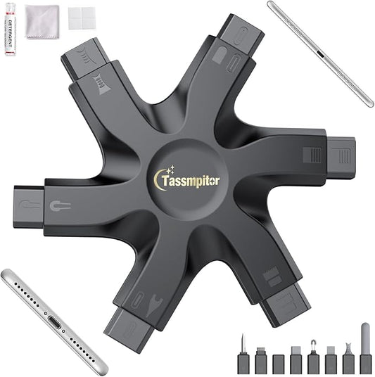 for iPhone Cleaning Kit Phone Port Cleaner, Cleaner Kit for AirPod iPhone Pro Max, Cleaning Putty for Cell Phone Charging Port Lightning Charger Connector Cable Speaker, Repair Restore Tool