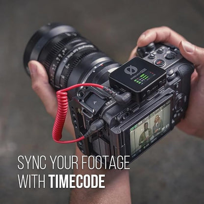 RØDE Wireless PRO Compact Wireless Microphone System with Timecode, 32-bit Float On-board Recording, 2 Lavalier Microphones and Smart Charge Case for Filmmaking and Content Creation