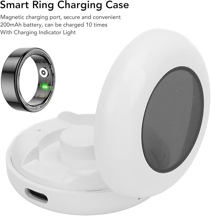 BAFOVY Compact Charging Case with Magnetic Port 200mAh Battery for R02 R06 R11M R8 Fitness