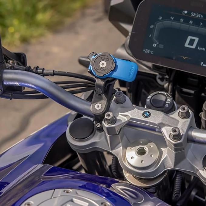 Quad Lock Handlebar Motorcycle Phone Mount Kit with Vibration Dampener and MAG Universal Adaptor