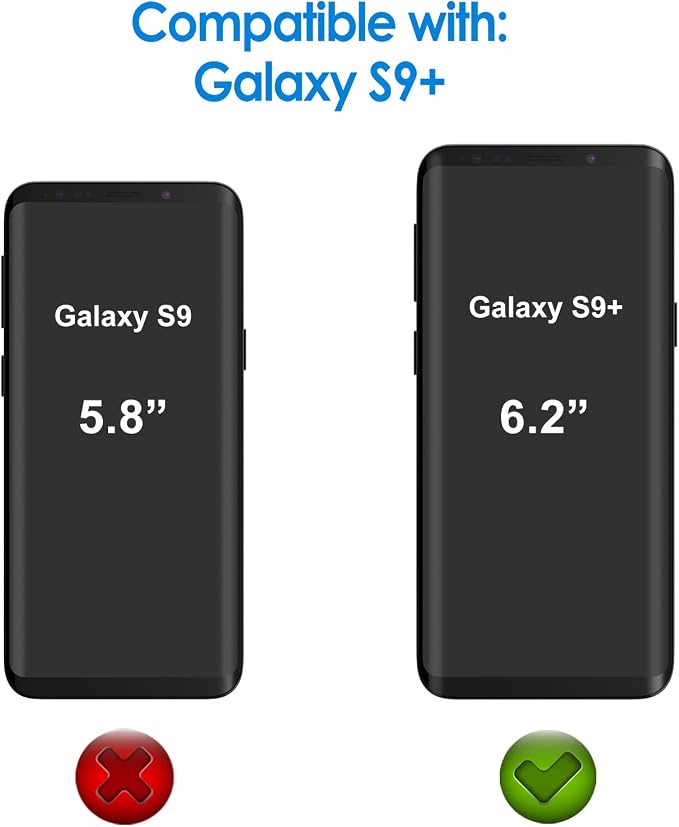 JETech Screen Protector for Samsung Galaxy S9 Plus, 2-Pack | Self-Healing TPU Film, HD Clear, Anti-Scratch Protection, Bubble-Free Installation