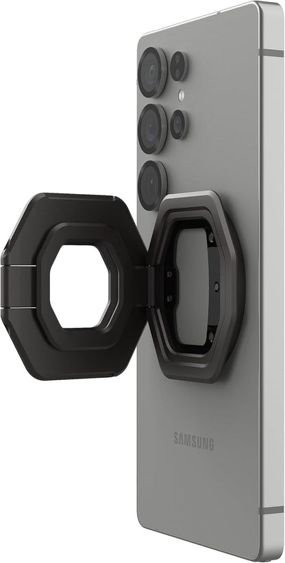 URBAN ARMOR GEAR UAG Magnetic Ring Stand Monarch Mag2 w/Built-in Bottle Opener - Ultra-Strong Double Magnet MagSafe Compatible Metal Phone Ring Grip 360 Rotation Multi-Functional Kickstand, Gunmetal