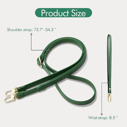ZVE Wallet Case for iPhone 16 Pro with Card Holder, Phone Purse with Wrist Strap, Crossbody Zipper Leather Phone Cover for iPhone 16 Pro 6.3" Dark Green
