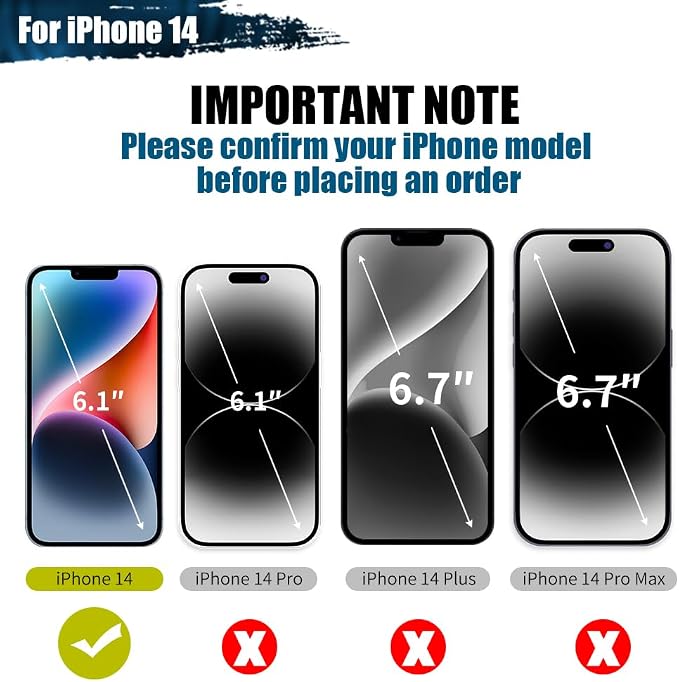 Battery Case for iPhone 14, 5000mAh Rechargeable Extended Battery Charging/Charger Case, Add 100% Extra Juice (6.1 Inches) Black