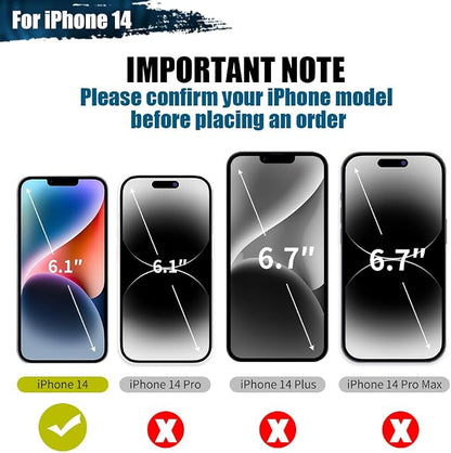 Battery Case for iPhone 14, 5000mAh Rechargeable Extended Battery Charging/Charger Case, Add 100% Extra Juice (6.1 Inches) Black