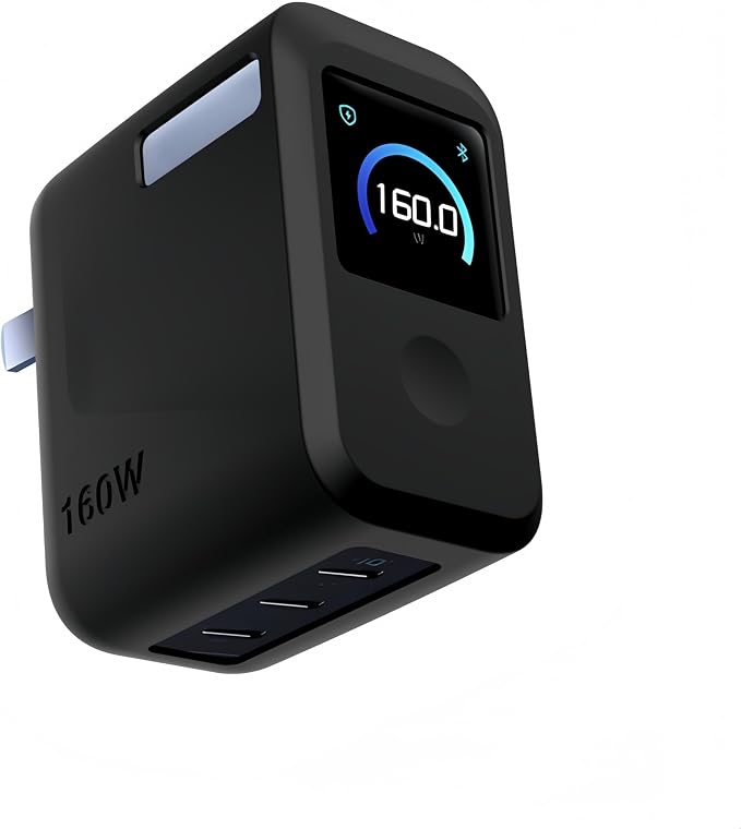 Charger Case Compatible with Anker GaNPrime 160W, for Silicone Protection & Portable Cover (Black)