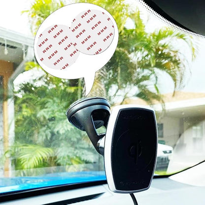 10 Pack 75mm (2.95") Circular Double Sided Sticky Pads, Strong Car Sticky Adhesive Replacement for Car Mount Mounting Holder Disk Windshield GPS Camera Lock Sucker Suction Cup Hook Dashboard Bracket