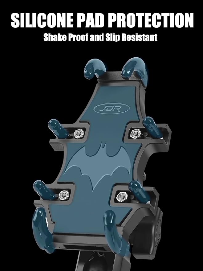ZIDIYORUO UTV Phone Mount for 1.75"-2" Roll Bar, 360°Rotation UTV Phone Holder with 8 Claws, Aluminum Alloy Heavy Duty Smartphone Holder Hang on to 4.7"-7.1" Devices for Polaris RZR/Can Am X3