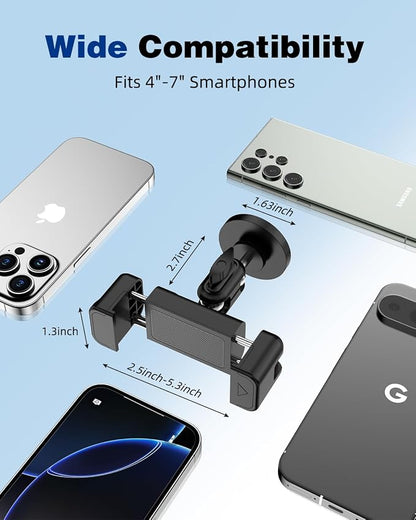 Gym Magnetic Phone Holder, 360°Adjustable, Magnetic Phone Holder Mount for Gym, Portable Gym Accessories, Workout Gift for Men and Women, Compatible with iPhone 16 15 14 13 Pro Max