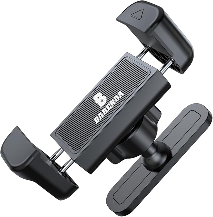 Magnetic Phone Holder for Gym with N52 Magnet and Secure Clip, Strong Magnetic Phone Mount for All Phones, Attaches to Metal Surfaces, Portable Gym Accessories for Men & Women, Secure Grip