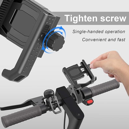Electric Scooter Locks Anti Theft, E Scooter Phone Holder & Scooter Chain Lock with Key, Heavy-Duty Anti-Theft Lock with Waterproof Storage Bag, Accessories for Electric Scooters and Bicycles
