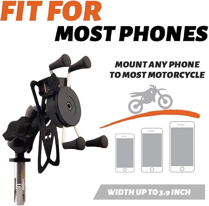 Motorcycles Phone Mount with Charger Mobile Phone Holder GPS Navigation Bracket for BMW S1000RR Suzuki GSX 1300R Hayabusa GSX-R 600 750 1000 Yamaha YZF Kawasaki Ninja Honda CBR -2023 New