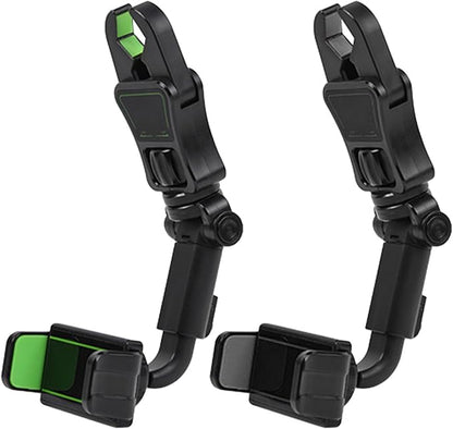 Phone Holder Rear View Mount Adjustable Phone Holder Auto Rear Headrest Mount Bracket Retractable Phone Accessories