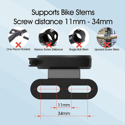 Out-Front Bike Phone Mount – Dual Buckle Quick Release | CNC Aluminum Holder for iPhone & Android | Fits 4.0–6.7” Smartphones | Road/MTB Riding