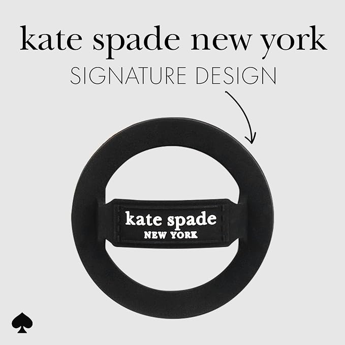 kate spade new york Magnetic Phone Loop Grip - Removable and Collapsible - Black