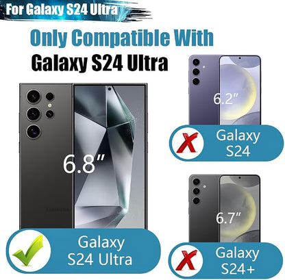 Sitong Battery Case for Samsung Galaxy S24 Ultra, 5000mAh Rechargeable Extended Battery Charging Charger Case, Add 100% Extra Juice, Not Compatible with S24 or S24+ (6.8 inch) Black