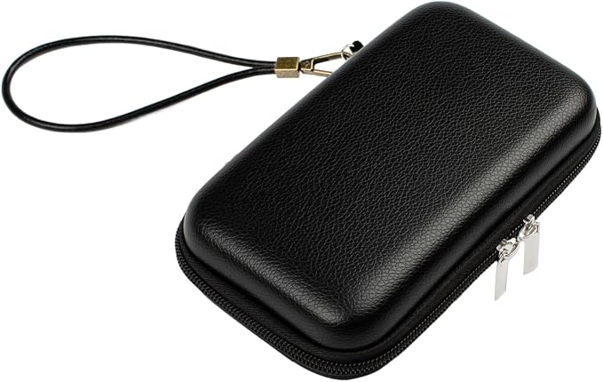 Portable Travel Organizer Case, Waterproof Hard Shell Electronics Carrying Case for Small Tech Gear, 7.1x3.9 inch Black - Fits in Purse, Ideal for Commute, Business Trips & Travel (Case Only)