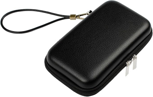 Portable Travel Organizer Case, Waterproof Hard Shell Electronics Carrying Case for Small Tech Gear, 7.1x3.9 inch Black - Fits in Purse, Ideal for Commute, Business Trips & Travel (Case Only)