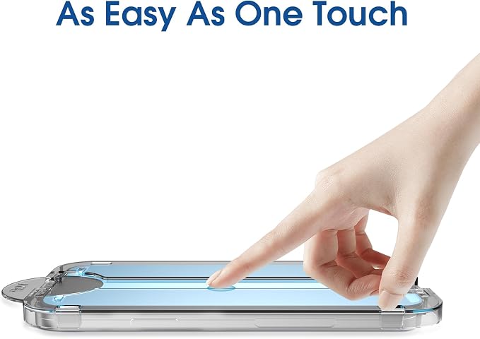 amFilm Auto-alignment OneTouch for Samsung Galaxy S26+ Plus 6.7'' Screen Protector + Camera Lens Protector, Tempered Glass, 30 seconds Installation, Bubble Free, Case Friendly, Anti-Scratch 2+2 Pack