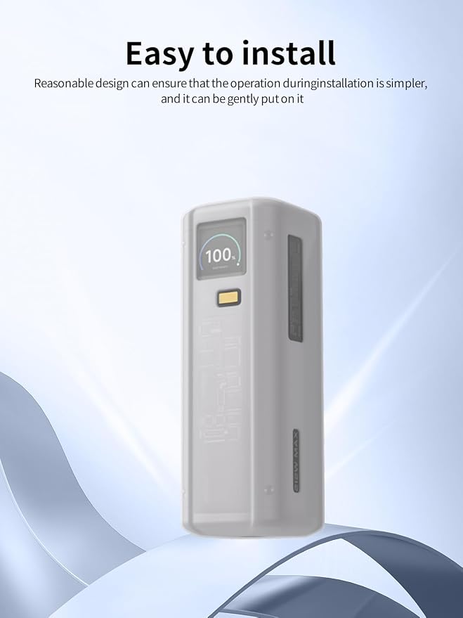 Case for Xiaomi 212W HyperCharge P03MI Power Bank 25000 mAh, Soft Silicone Protective Portable Scratch Shock Resistant with Lanyard,Grey.